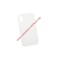 Силиконовый чехол "LP" для iPhone Xr "Silicone Dot Case" (белый/коробка)
