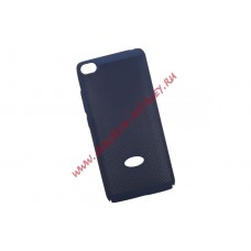 Защитная крышка для Xiaomi Mi 5S"LP" Сетка Soft Touch (темно синяя) европакет
