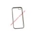 Силиконовый чехол LP для Apple iPhone 5, 5s, SE TPU прозрачный с серебряной хром рамкой