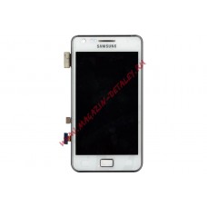 Дисплей (экран) в сборе с тачскрином full set для Samsung Galaxy S2 I9100 GT-i9100 белый цвет