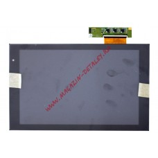 Дисплей (экран) в сборе с тачскрином B101EW05 v.1 для планшетов Acer Iconia Tab A500 A501 черный