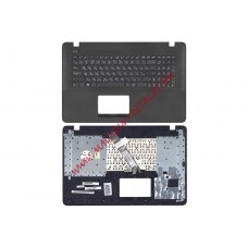 Клавиатура (топ-панель) для ноутбука Asus X751 X751L X751LA X751LD X751LN черная