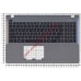 Клавиатура (топ-панель) для ноутбука Asus X550 черно-серебристая