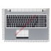 Клавиатура (топ-панель) для ноутбука Asus K56 черно-серебристая