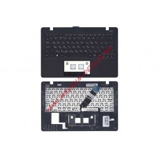 Клавиатура (топ-панель) для ноутбука Asus X200 черная