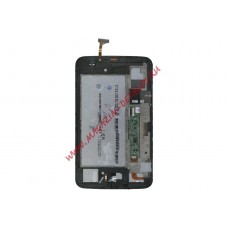 Дисплей (экран) в сборе с тачскрином для Samsung Galaxy Tab 3 7.0 P3210 SM-T210 белый с рамкой