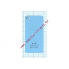 Задняя крышка для iPhone 4/4s (OEM) голубая