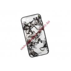 Чехол для Apple iPhone 7 WK Azure Stone Series Glass Protective Case лилии на белом