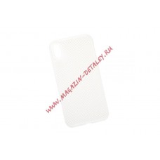 Силиконовый чехол "LP" для iPhone Xs Max "Silicone Dot Case" (белый/коробка)