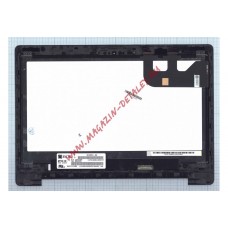 Экран в сборе (матрица N133HSE-EA3 + тачскрин) для Asus Transformer Book Flip TP300 с рамкой черный
