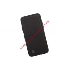 Чехол раскладной для iPhone X "Puloka" Multi-Function Back Clip Wallet Case (кожа/черный, коробка)