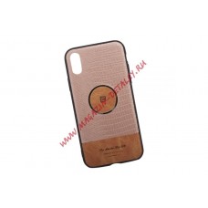 Чехол для Apple iPhone X REMAX Magnetic Series Case золотой