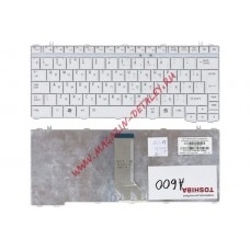 Клавиатура для ноутбука Toshiba Satellite U400 U405 A600 Portege M800 белая