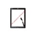 Сенсорное стекло (тачскрин) для Apple iPad 3 с кнопкой Home AAA белый