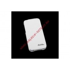 Чехол для iPhone 5C "RICH BOSS" раскладной (кожаный/белый)