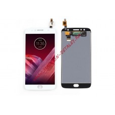 Дисплей (экран) в сборе с тачскрином для Motorola Moto G5S Plus белый