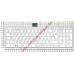 Клавиатура для ноутбука Toshiba Satellite C55 C55-A C55dt белая (с рамкой)