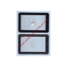 Сенсорное стекло (тачскрин) для Prestigio Multipad PMT5587 черный с рамкой