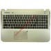 Клавиатура (топ-панель) для ноутбука Samsung SF510 NP-SF510 серебристая, черные клавиши