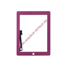 Сенсорное стекло (тачскрин) для Ipad 3 4 фиолетовый