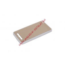 Защитная крышка для Xiaomi Redmi 4A PC + TPU под металл золотая, европакет
