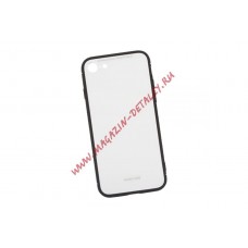 Защитная крышка "LP" для iPhone 7/8 "Glass Case" (белое стекло/коробка)
