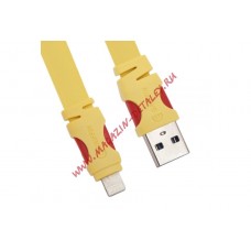 USB Дата-кабель Griffin для Apple iPhone 5, iPad 5, iPad mini, 8 pin 1.2 метр, желтый, коробка