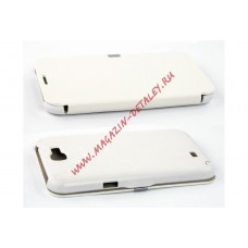 Чехол из эко – кожи Flip Cover для Samsung N7100 Galaxy Note 2 раскладной, белый