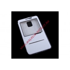Чехол Peacoction BLADE для Samsung N910C Galaxy Note 4 раскладной с окошком, белый