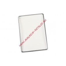 Силиконовый чехол TPU Case для Apple iPad Air 2 прозрачный с серой рамкой
