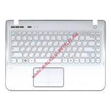 Клавиатура (топ-панель) для ноутбука Samsung SF310 SF311 белая