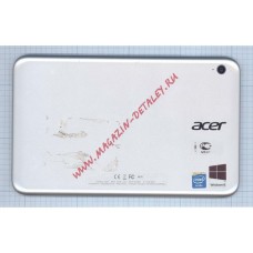 Задняя крышка корпуса для Acer Iconia W3-810 серебристая