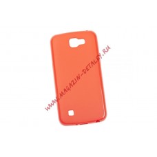 Силиконовый чехол Fashion case для LG K4 красный матовый