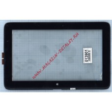 Сенсорное стекло (тачскрин) для HP Pavilion X360 черный с рамкой