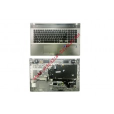Клавиатура (топ-панель) для ноутбука Samsung NP550P7C Series черная