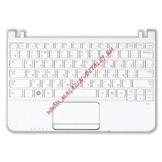 Клавиатура (топ-панель) для ноутбука Samsung N210 N220 NP-N210 NP-N220 белая
