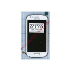 Дисплей (экран) в сборе с тачскрином full set для Samsung Galaxy S3 III Mini I8190 GT-I8190 белый