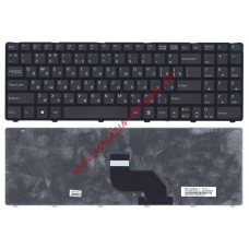 Клавиатура для ноутбука MSI CR640 CX640 DNS 0123257, 0123259 и т.д. черная с рамкой (плоский Enter)