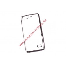 Силиконовый чехол LP для Huawei Honor 4C TPU прозрачный с черной хром рамкой