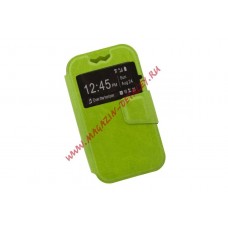 Чехол LP раскладной универсальный для телефонов размер L 120х56мм зеленый, коробка
