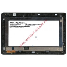 Дисплей (экран) в сборе (матрица HV101HD1-1E2 + тачскрин) для Asus VivoTab Smart ME400 с рамкой