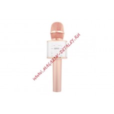 Bluetooth микрофон-колонка WK WT-K25 розовое золото