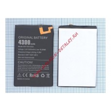 Аккумуляторная батарея (аккумулятор) BAT16514300 для Doogee Y6 Max 4300mAh 3,8V
