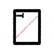 Сенсорное стекло (тачскрин) для Ipad 1 черное + рамка