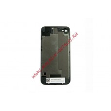 Задняя крышка для iPhone 4S с кристаллом черная, пакет