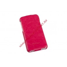 Чехол из эко – кожи Fashion для Apple iPhone 6, 6s раскладной, розовый