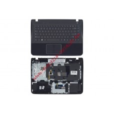 Клавиатура (топ-панель) для ноутбука Samsung SF411 SF410 синяя, черные клавиши