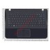 Клавиатура (топ-панель) для ноутбука Samsung SF411 SF410 синяя, черные клавиши