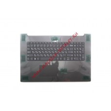 Клавиатура (топ-панель) для ноутбука Lenovo IdeaPad 320-17IKB серая c серым топкейсом