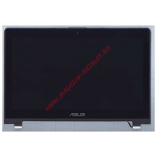 Экран в сборе (матрица + тачскрин) для ASUS VivoBook S550 черный с рамкой